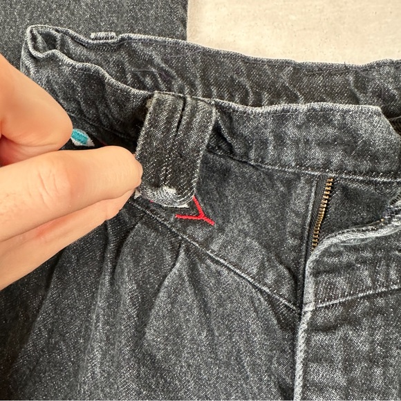 Panhandle Slim Black High‎ Rise Jean Embroidery 90s western cowgirl punchy mom - Picture 5 of 15